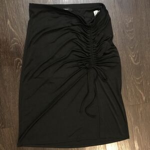 Forever 21 Black  Ruched Skirt